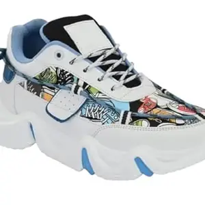 rending & Stylish with Aimix Sole Light Weighted Mesh Running Shoes for Men 8 UK Blue006