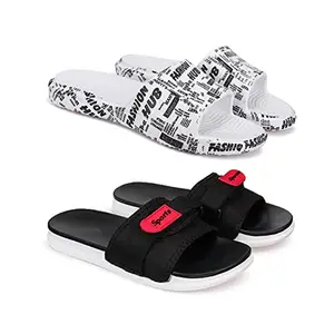 BERSACHE Perfect Flip-Flops for Men (Multicolour) (Pack of 2) Combo(QQ)-1874-1558