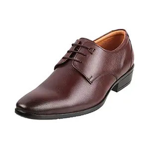 Mochi Men Brown Leather Lace-up Shoes 7-UK (41 EU) (19-5043)