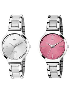 HORCHIS Metallic and Leather Super Quality Watch Combo Watch - for Women