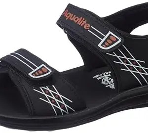Aqualite Men PSD-1205 Sandal, Black, 6 UK/India