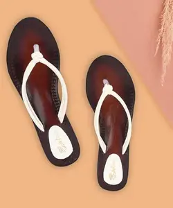 Picktoes PT-543 Women's White Synthetic Leather Casual Heel Sandal