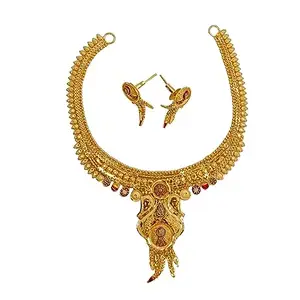 Jawahar Jewellers house Gold Plated Wedding Jewellery Necklace Set for Women (J_H_W_J-26)