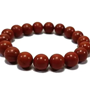 Natural Red Jasper Bracelet for Abundance, Harmony & Fertility - Genuine Gemstone, Crystal Healing - 10mm,