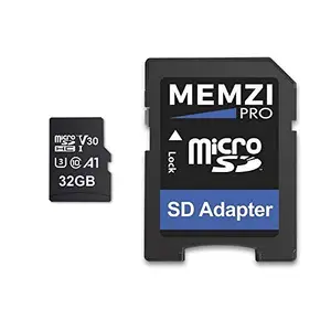 MEMZI PRO 32GB Micro SDHC Memory Card for Huawei Honor Note 10, View 10, 9 Lite, 7S Mobile Phones - High Speed Class 10 100MB/s Read 70MB/s Write V30 A1 UHS-I U3 4K Full HD Recording with SD Adapter
