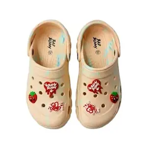 Women’s Platform Clogs Lightweight EVA Slip-On Sandals with Adjustable Back Strap and Decorative Charms | Comfortable Cushioned Casual Footwear for Everyday Wear, Travel & Outdoor Use