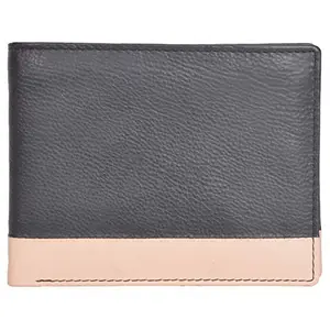 Leatherman Fashion LMN Genuine Leather Men Casual Black, Beige Genuine Leather Wallet