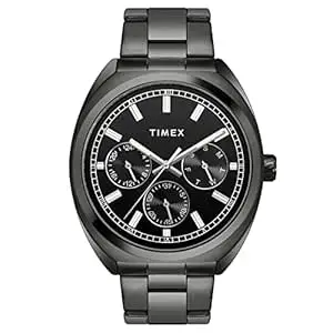 TIMEX Analog Watch for Men with Round Dial & Water Resistant Man's Wrist Watches