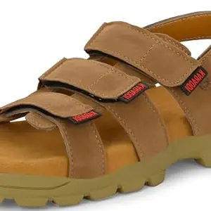 Karaddi 7049 Men's Sport Sandals Fashion Comfort Fitting Suede Leather Color Camel Beige 40 eu 6 uk/ind