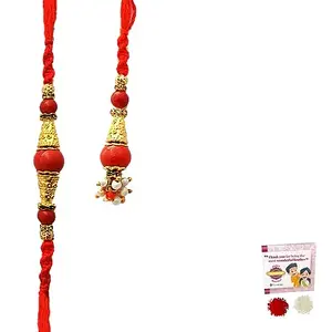 Elegant Lumba Pair Rakhi for bhaiya bhabhi