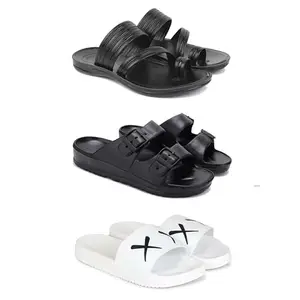 Men's Sandals | Lightweight Wear| Stylish & Easy to Wear For Men'S PCV-SAN-(COMBO-3)-3152-3115-3029-10