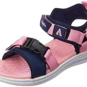 Aqualite Women ANGEL-102 Sandal, Pink/N.Blue, 5 UK/India
