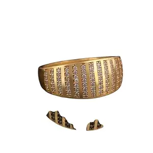 Stylish Men's Designer Ring Diamond Gold Ring For Men Ring/Gold Ring||JEWELRYRING-186-23