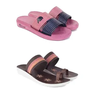 Women's Comfortable Sandal,Casual Lightweight Sandal for Everyday Wear | TP-(COMBO-2)-1982-1990-6-EURO-37