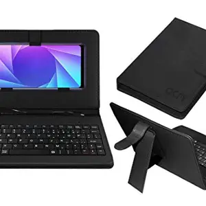 ACM Keyboard Case Compatible with Vivo Y95 Mobile Flip Cover Stand Plug & Play Device for Study & Gaming Black