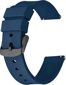 A3sprime Soft Silicone Universal Watch Strap Suitable for all 20mm Lugs Width Smartwatch - Set of 1 Pairs (Blue)