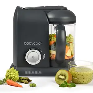 BEABA Babycook Plus 4 in 1 Steam Cooker and Blender, 9.4 Cups, Dishwasher Safe