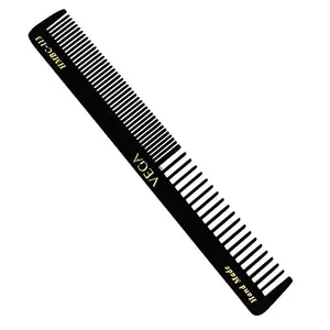 Vega General Grooming Hair Comb, (India's No.1* Hair Comb Brand)For Men and Women, Black,Handmade, (HMBC-113)