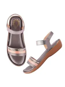 Shoetopia Women's SND-4343 Heeled Sandal-9 Kids UK (SND-4343-Grey)-EU42