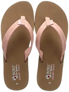 Skechers Women's BOBS Sunset-Blue Light Blush Flip-Flop-5 Kids UK (57115-BLSH)