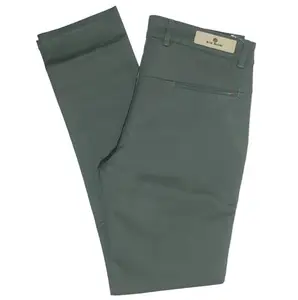 Blue Shade Feel the change... Mens Cotton Slim Fit Plain Trousers | Casual & Formal Wear Trousers for Men (Green,34)