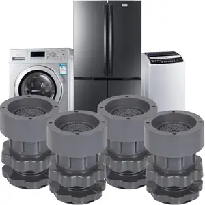 Shivaay Enterprise Anti Vibration Pads for Washing Machine & Refrigerator – 4 Pcs Blue Stand Set with Adjustable Height & Anti-Slip Rubber Base | Floor Protector Brackets