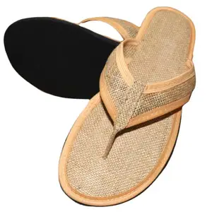 ECO FRIENDLY Natural jute flip slipper skinP (numeric_11)