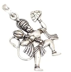 PH Artistic Charm Pendant God Hanuman Pavanputra Bajrang Bali 925 Sterling Silver Men Women Unisex Handmade Gift G110