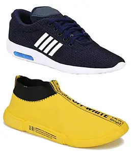 TYING Men Multicolor Latest Collection Sports Running Shoes-Pack of 2 (Extra_(2)_9071-9220)