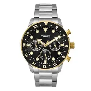 TIMEX Analog Watch for Man with Round Dial & Water Resistant Men's Wrist Watches