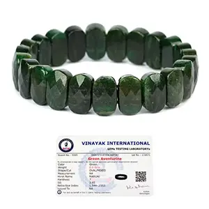 Reiki Crystal Products Certified Green Aventurine Bracelet Reiki Healing Crystal Stone Exotic Bracelet, Charged By Reiki Grandmaster & Vastu Expert