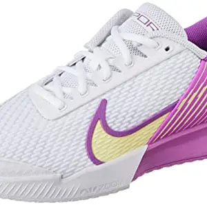 Nike Womens Zoom Vapor PRO 2 HC White/Citron Tint-Fuchsia Dream-Earth Running Shoe - 4 UK (DR6192-100)