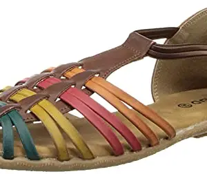Sole Head Women's 239 Brown Fashion Sandals-6 Uk (39 Eu) (239Brown39)