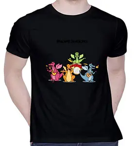 CreativiT Graphic Printed T-Shirt for Unisex Imagine Dragons Tshirt | Casual Half Sleeve Round Neck T-Shirt | 100% Cotton | D00582-12_Black_Small