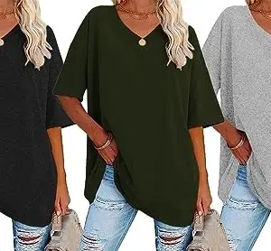 THE BLAZZE Women's Cotton Maternity Half Sleeve Loose|Baggy Fit Oversized Maternity|Pregnancy T-Shirt for Pregnant Women UB0018 (M,DGY_AGR_Gry)