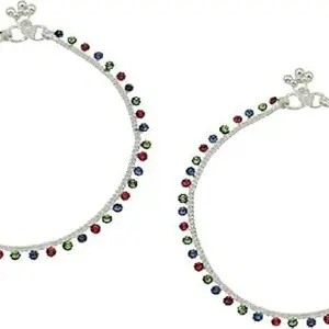 daily use sliver payal Metal Anklet