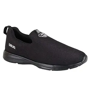 URJO Men's Sports Shoes, Roman, Black, 6