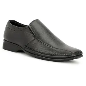 LAUREL FASHION FEVER Men's Stylish and Comfortable Slip on Formal Shoes (4-2032-BLK-9) Black