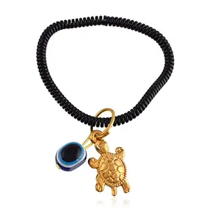 morir Nazar Battu Evil Eye Bead Bracelet with a Gold Plated Brass Turtle Charm Bracelet Good Luck Charm Jewelry For Men Women