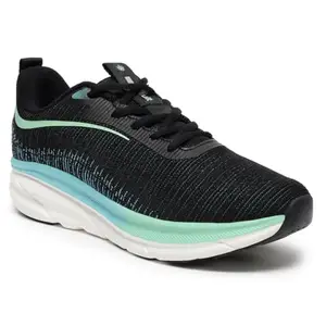 CULT Men Flytor Running Shoes (CS704459UK9_Black/Sea Green_UK9)