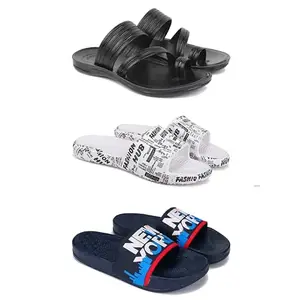 DRACKFOOT Men's Sandals | Lightweight Wear| Stylish & Easy to Wear For Men'S GR-SAN-(COMBO-3)-3152-3104-1587-7