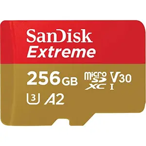 SanDisk Extreme microSD UHS I 256GB Card for Gaming, A2 Certification for Faster Game Loads, 190MB/s Read, 130MB/s Write price in India.