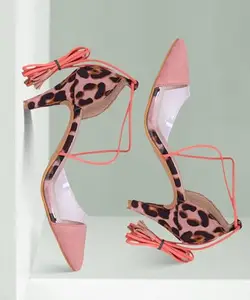 Picktoes PT-L39 Women's Pink Synthetic Leather Casual Heel Sandal