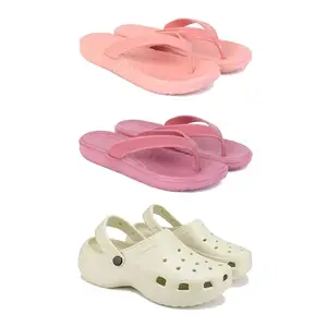 Women's Comfortable Sandal,Casual Lightweight Sandal for Everyday Wear | (COMBO-3)-1979-1980-OO8-6-EURO-37