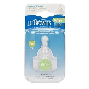 Dr. Brown's Natural Flow Y-Cut Standard Nipple, Set of 2