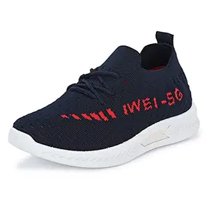 Klepe Kids Navy with Red Running Shoes 34ST-K-7030, 2 UK