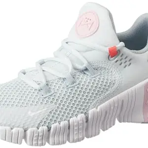 Nike W Free Metcon 4-Football Grey/MED Soft Pink-Blue WHISPER-CZ0596-003-5UK