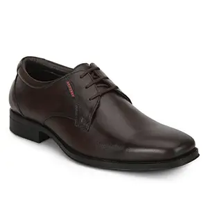 Red Chief Genuine Leather Formal Derby Shoes for Men | Elegant & Comfortable Office Wear | Brown | RC3527 003