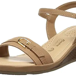 BATA Women's Ankle-Strap Sandal (6614053, Brown, 4 UK)