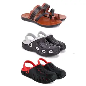 DRACKFOOT Men's Sandals | Lightweight Wear| Stylish & Easy to Wear For Men's GR-SAN-(3-COMBO)-3151-3018-3148-6